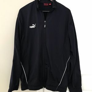 Puma men’s navy blue warm up jacket!